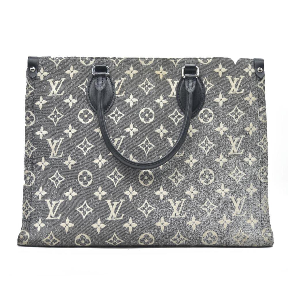 Louis Vuitton Monogram Jacquard Denim Onthego MM Black - Picture 2 of 15